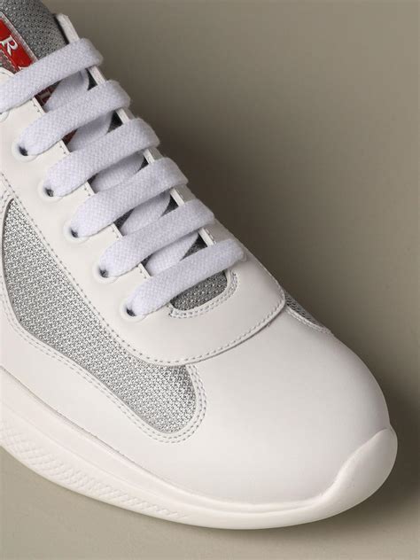 white prada sneakers men